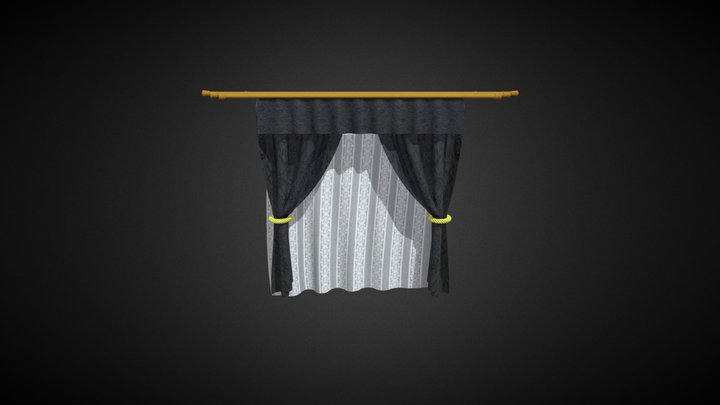 Curtains 3D Model