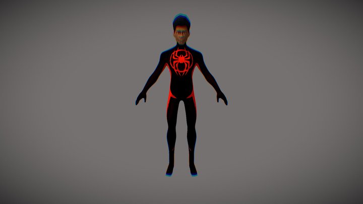 Miles Morales from Across the SpiderVerse 3D Model