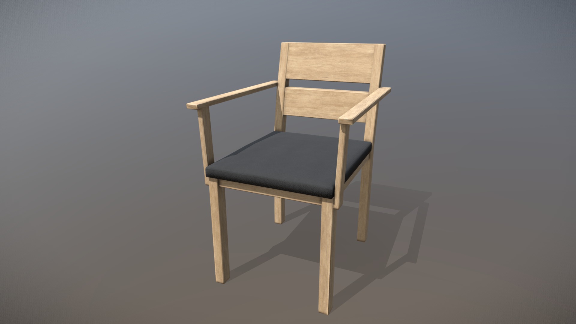 3D model Dining Chair - This is a 3D model of the Dining Chair. The 3D model is about a chair on a stand.