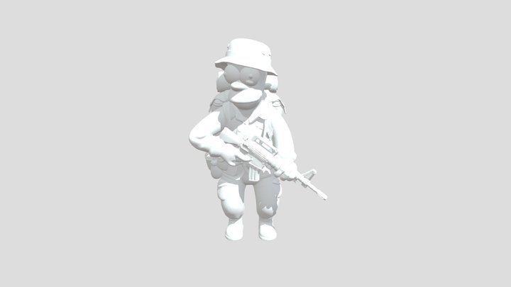 Homer in the Jungle 3D Model