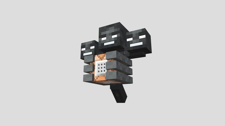 Commanded Wither Minecraft Story Mode Model 3D Model