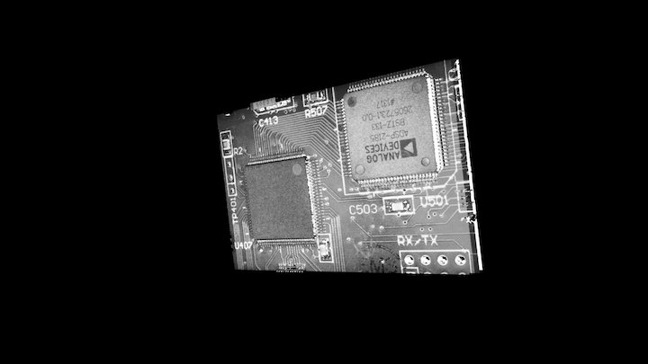 Real Scan of a Printed Circuit Board (PCB) 3D Model