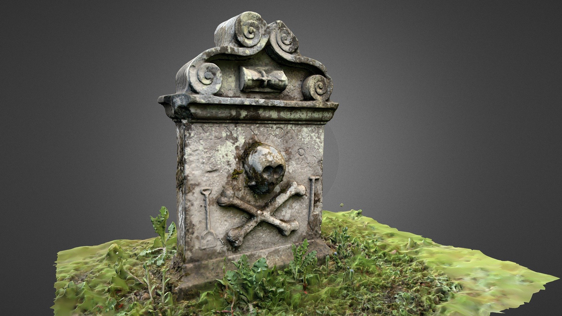 Temple Kirk 1695 gravestone, Scotland