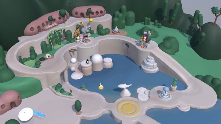 Secret Zoo Level 3D Model