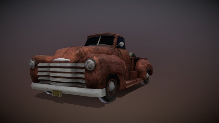 Old Chevrolet Truck 1950 3D Model