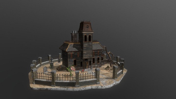 The Haunted House 3D Model