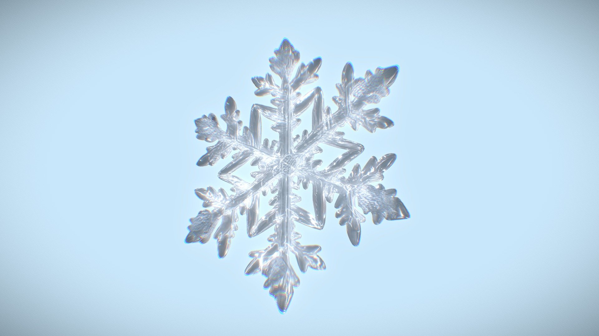 Snowflake - 3D model by KuanChen [2838c1b] - Sketchfab