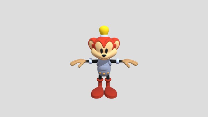 Coconuts the monkey 3D Model