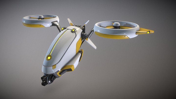 E Drone 3D Model
