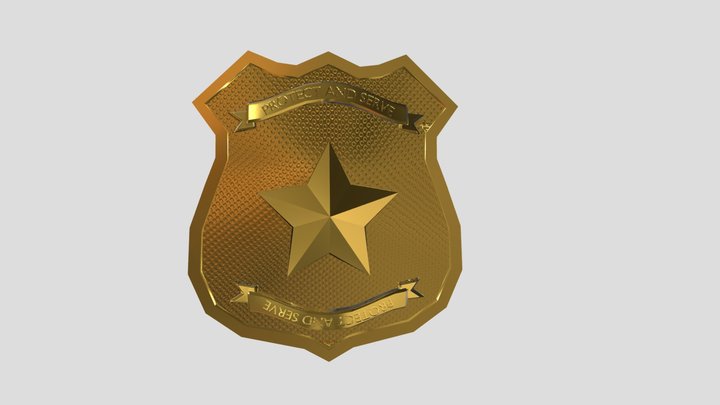 Police Badge 3D Model