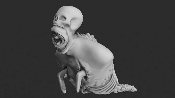 WIP Mutant Corpse 3D Model