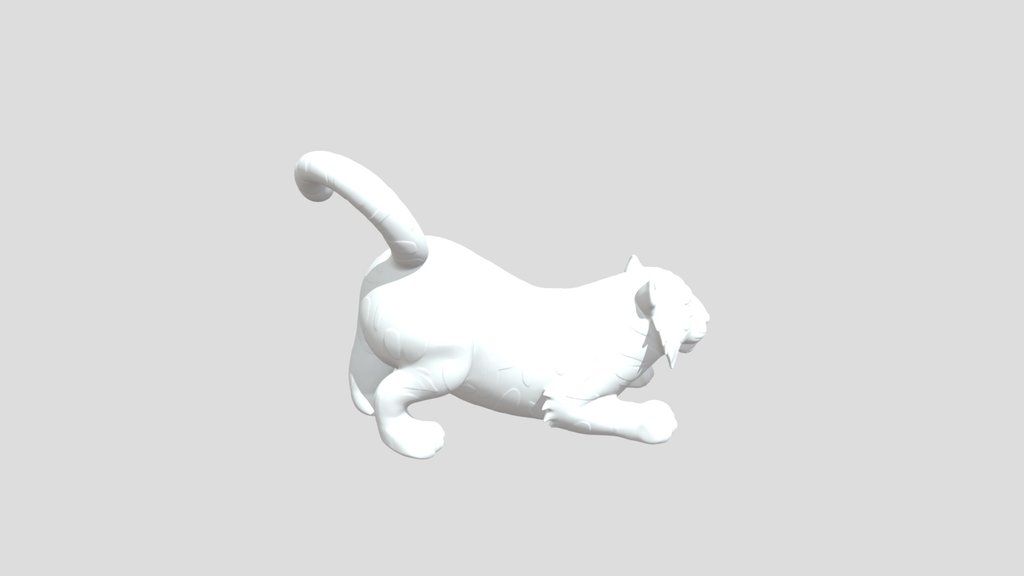 Orange+tiger+3d+model