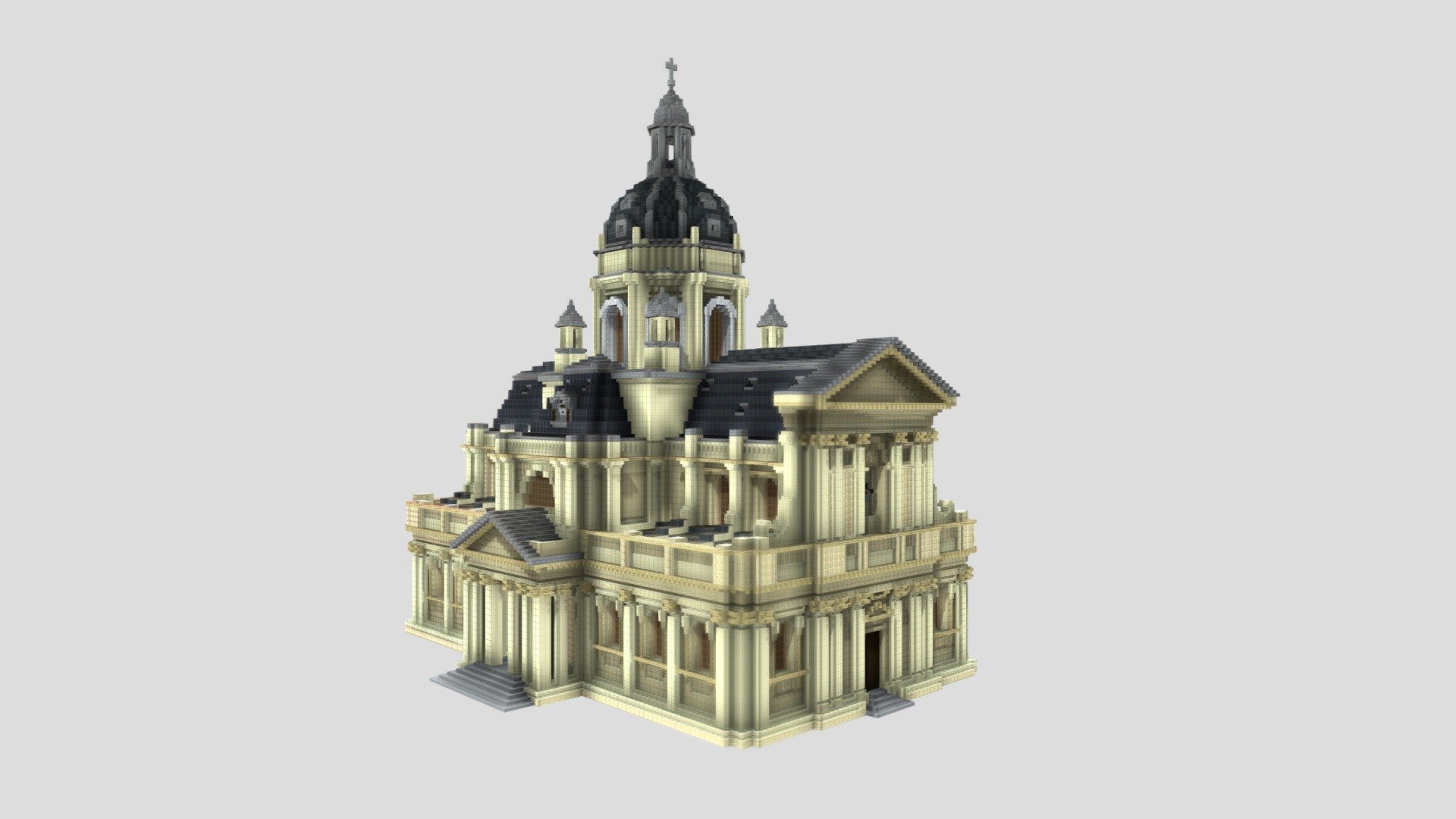 Sorbonne Chapel Minecraft - Download Free 3D model by Lukas_Silan ...