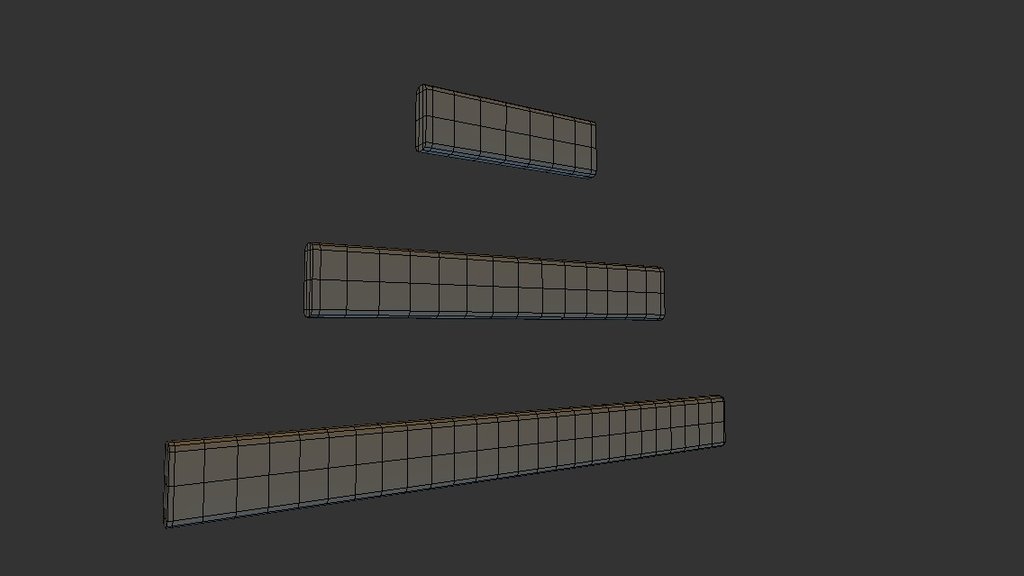 Wood Wall Planks Subdivided