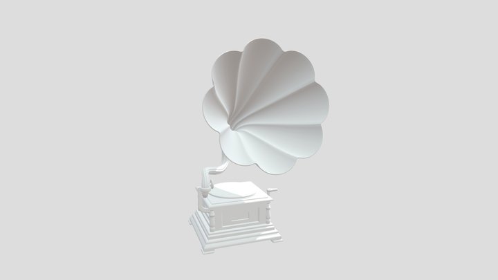 Gramophone 3D Model