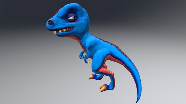 Dinosaur_toon_WIP 3D Model