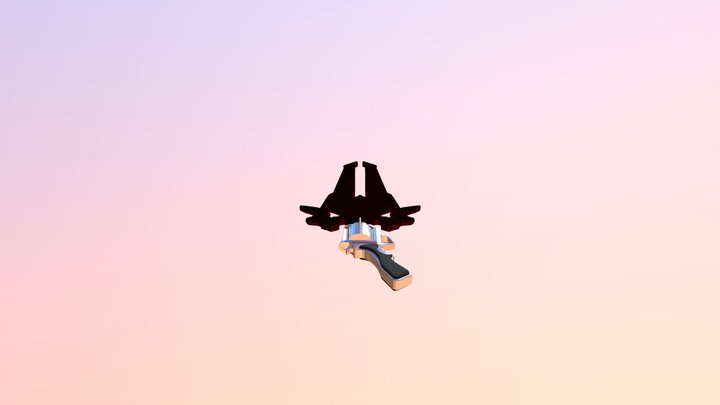 twin lance gunblade 3D Model