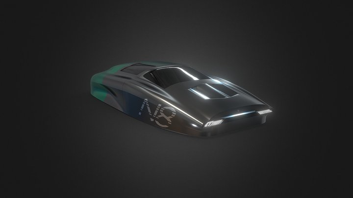 (Free) sci-fi flying car cyberpunk edition – Kostenloses 3D-Modell STL