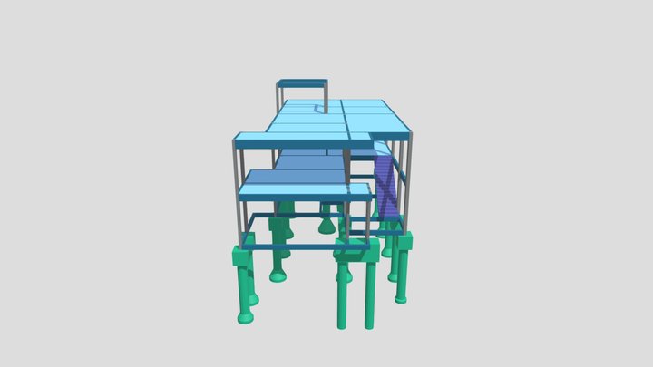Projeto Estrutural Cláudio Gama 3D Model