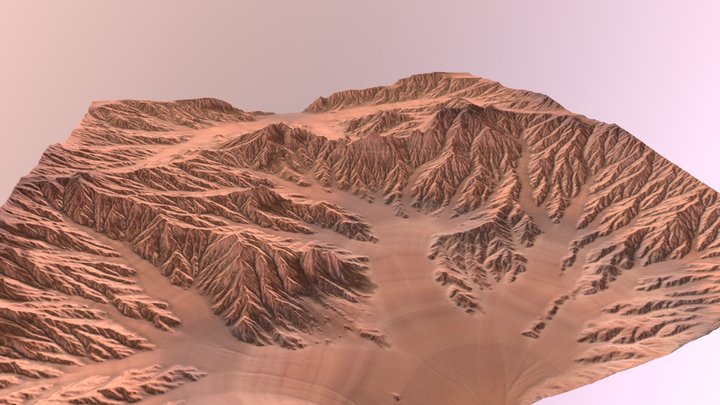 Martian Terrain 3D Model