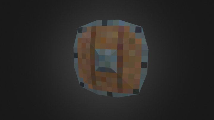 Low poly Shield 3D Model