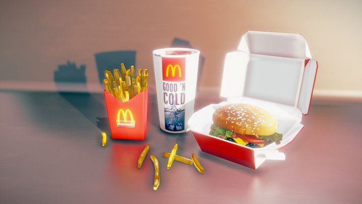 McDonald's MENU 3D Model