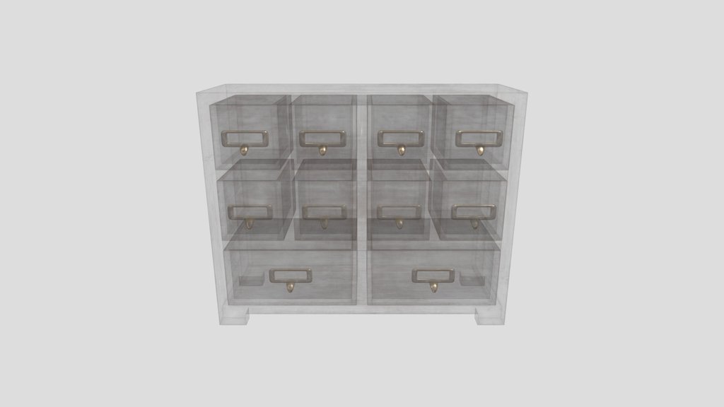 Vintage Card Catalog Cabinet