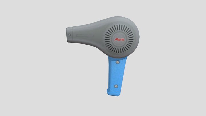 [Paper Mario: Sticker Star] Hair Dryer – Kostenloses 3D-Modell STL
