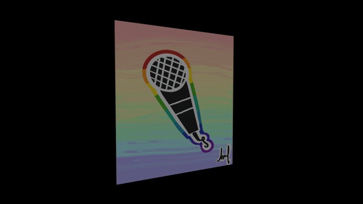 The Idle Hand - Boyband Poster 3D Model