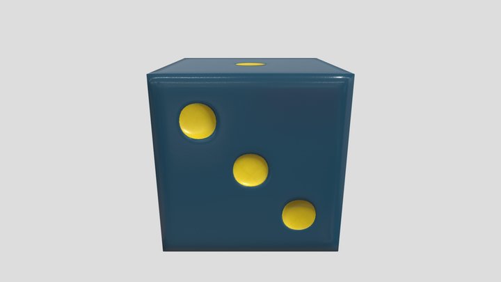 Playing Dice 3D Model