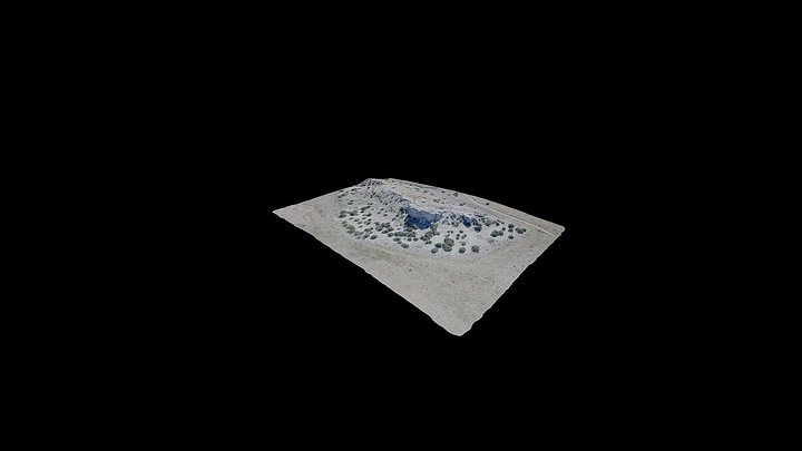 near white mesa, NM - 1 3D Model