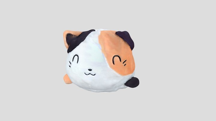Reversible Cat Plushie 3D Model