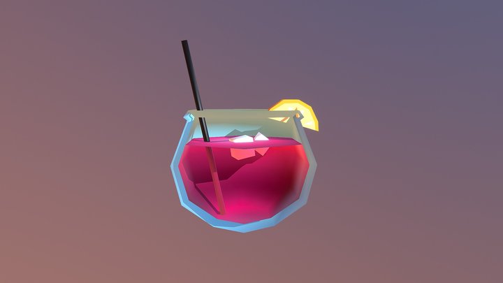Low poly fishbowl - Household Props Challenge 3D Model