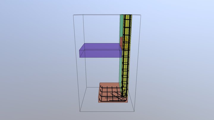 Proyecto Stru Infonavit - 3D View - DETALLES 3D 3D Model