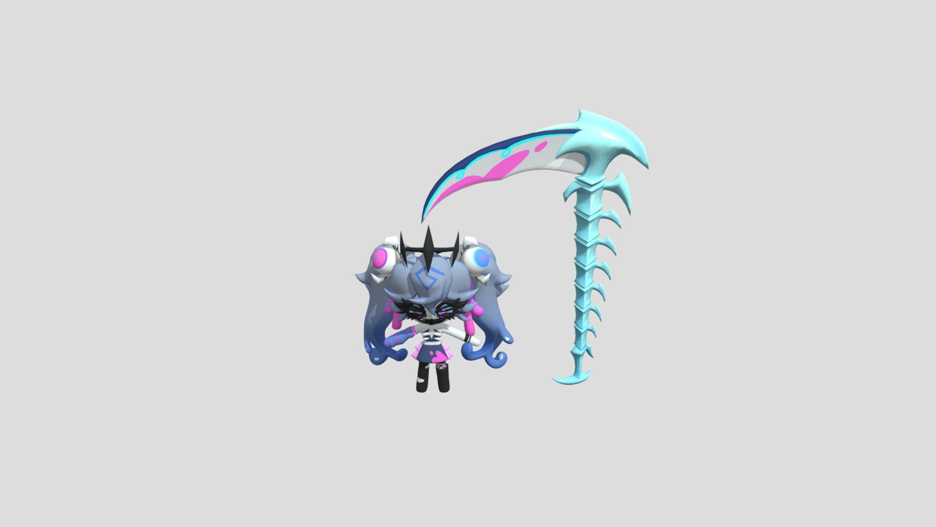 Melanchream Cookie (Fixed armature) — Sketchfab embed 3D viewer