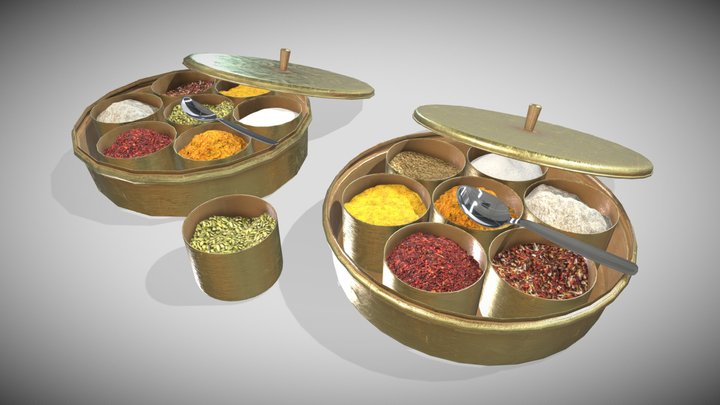 Spice Jars 3D model