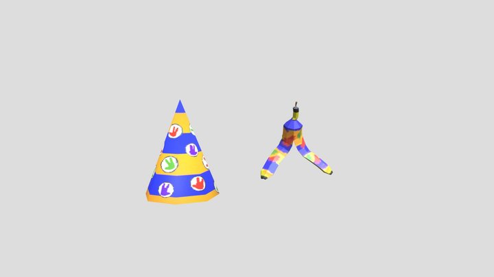 Gorilla Tag Birthday Cosmetics 3D Model