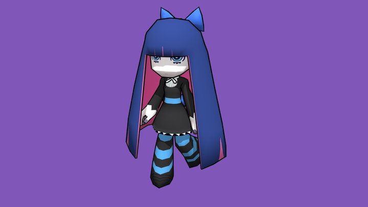 Stocking Low poly 3D Model