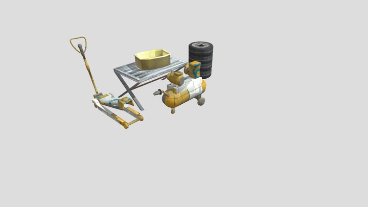 Tokyo - Unwrap 2 More detailed props 3D Model