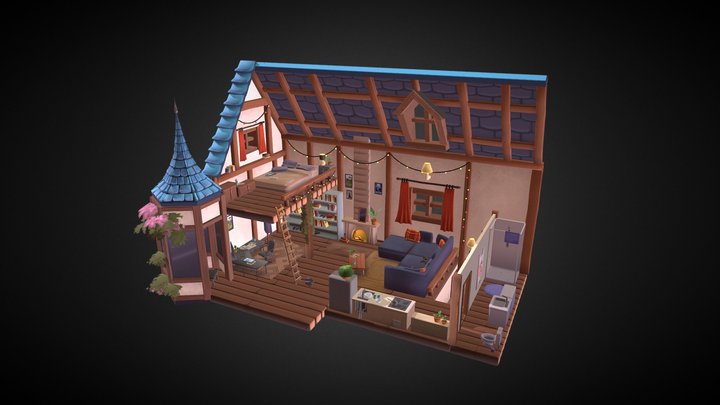 Student's house 3D Model