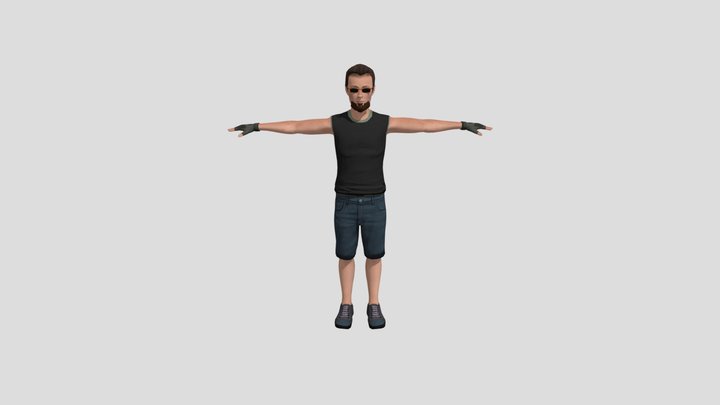 Parkour Man 3D Model