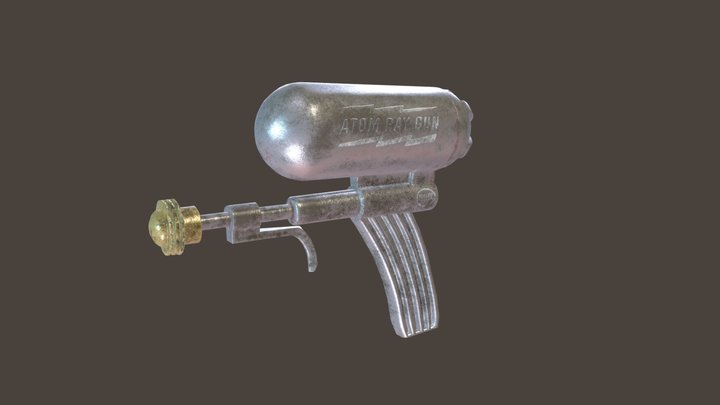 Atom Ray Gun 3D Model