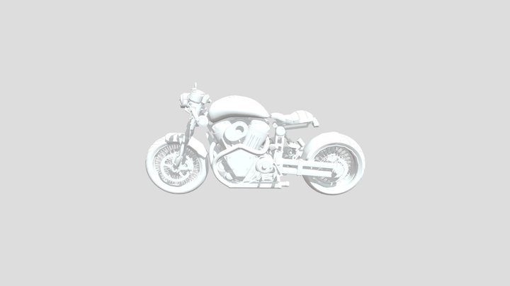 Custom Motorcycle – Kostenloses 3D-Modell STL
