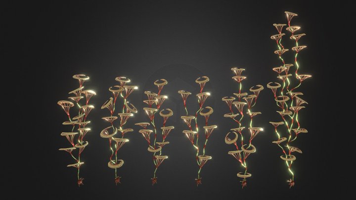 crescent moon coral – Gratis 3D-model STL