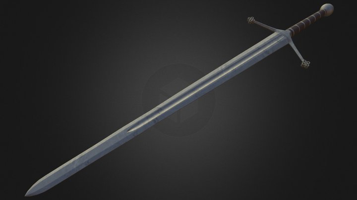 Medieval Claymore 3D Model