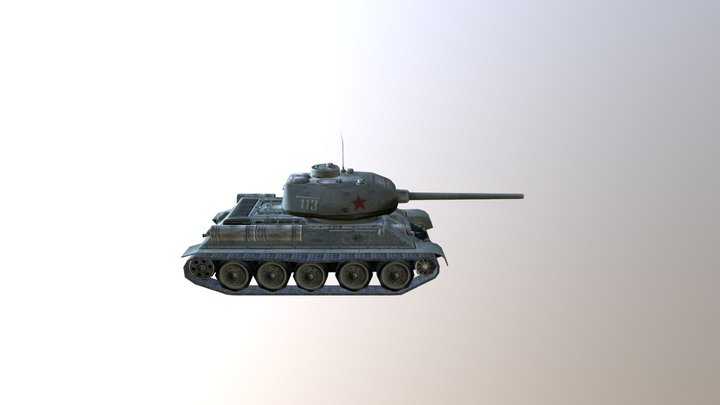 T-34 Fbx 3D Model