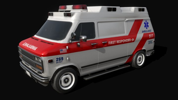 Shvan '92 Ambulance - Low Poly model