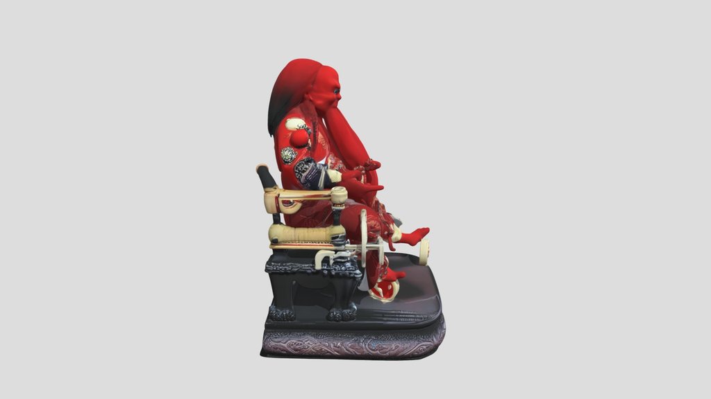 Red+deity+statue+3d+model