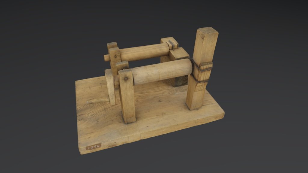 Christopher Polhem mechanical wooden modelTM1396