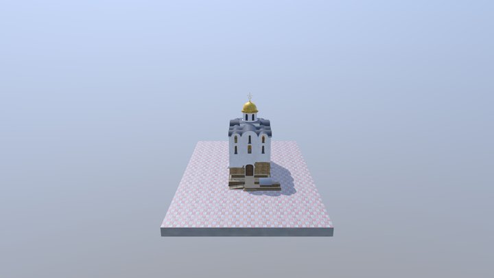 Храм Благовещения Пресвятой Богородицы 3D Model
